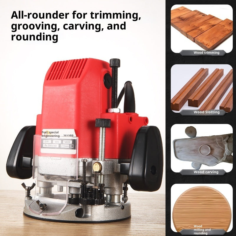 Multifunctional High-power Industrial Grade Electric Slotted Trimming Wood Carving Machine