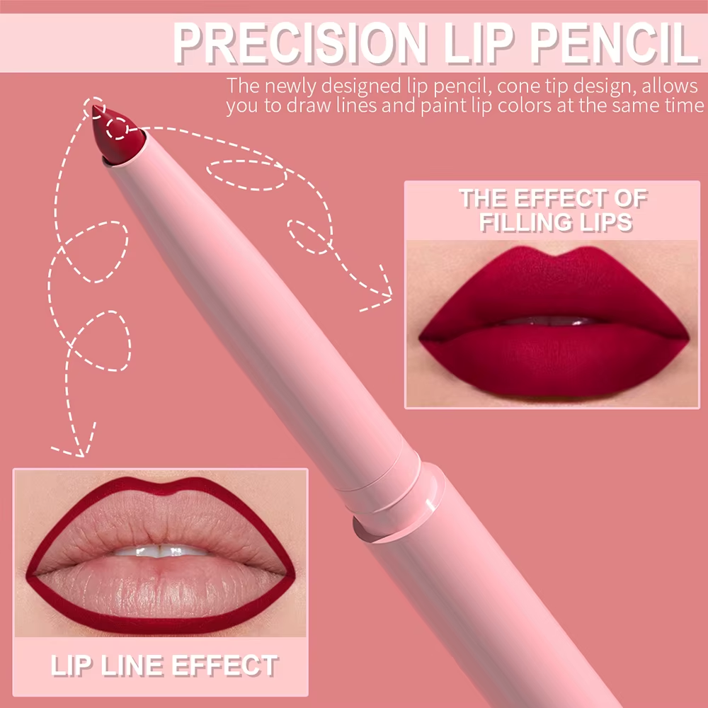 1/10  10.2K 6pcs Lip Liner Pen Set Long-Lasting, Waterproof Sweatproof, Easy Coloring Non-fading Color Rendering Lip Gloss Set Beauthttps://s.click.aliexpress.com/e/_c30Kz6PJy Makeup