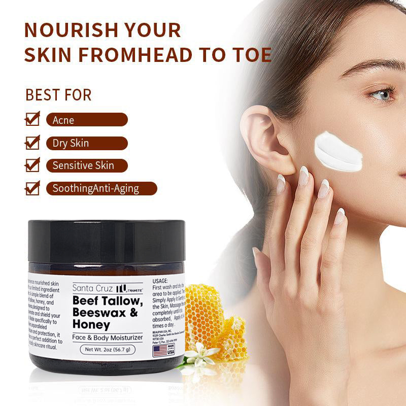 Tunmate Beef Tallow 56.7g Face Cream Lasting Moisturizing Soothing Facial Skin Firming Increase Facial Elasticity Nourishing Smooth Skin Care