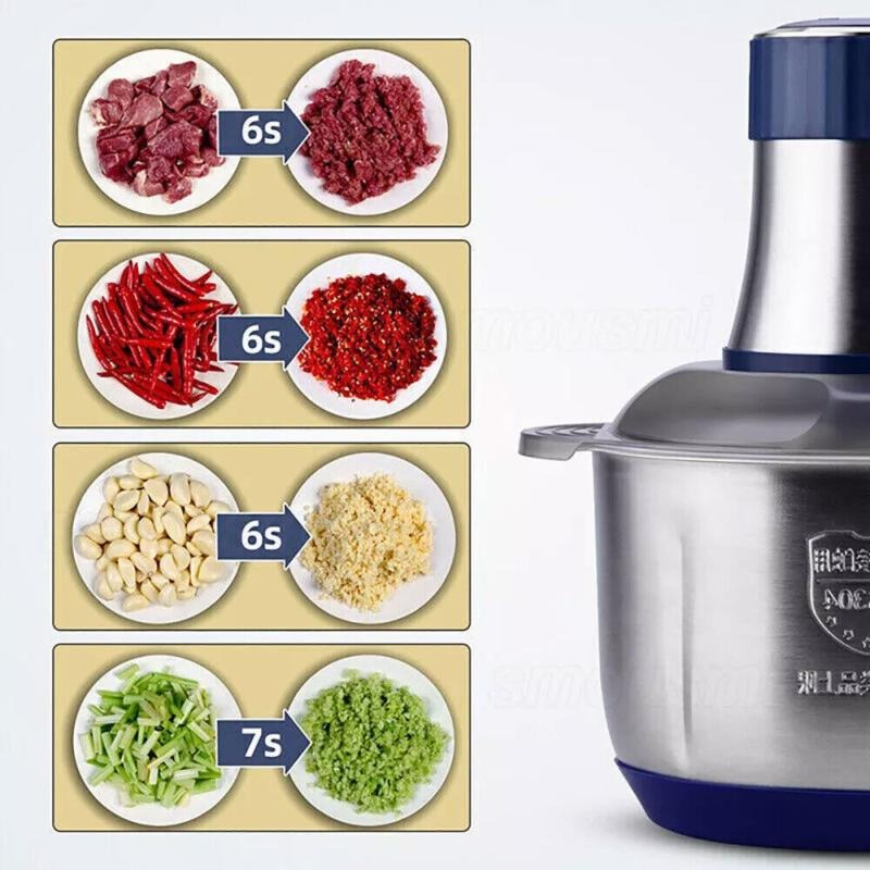 5L Electric Meat Grinder Mincer Mixer Blender Food Chopper Processor Blenders UK