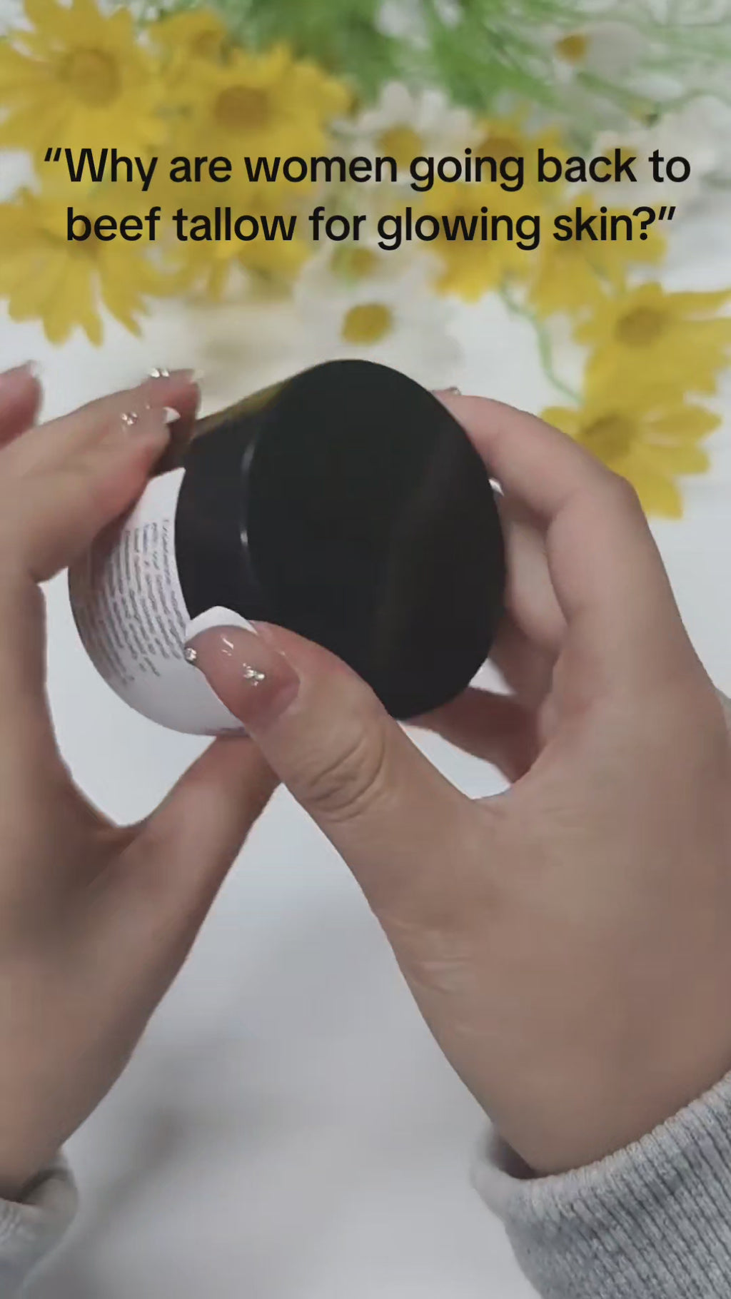 Tunmate Beef Tallow 56.7g Face Cream Lasting Moisturizing Soothing Facial Skin Firming Increase Facial Elasticity Nourishing Smooth Skin Care